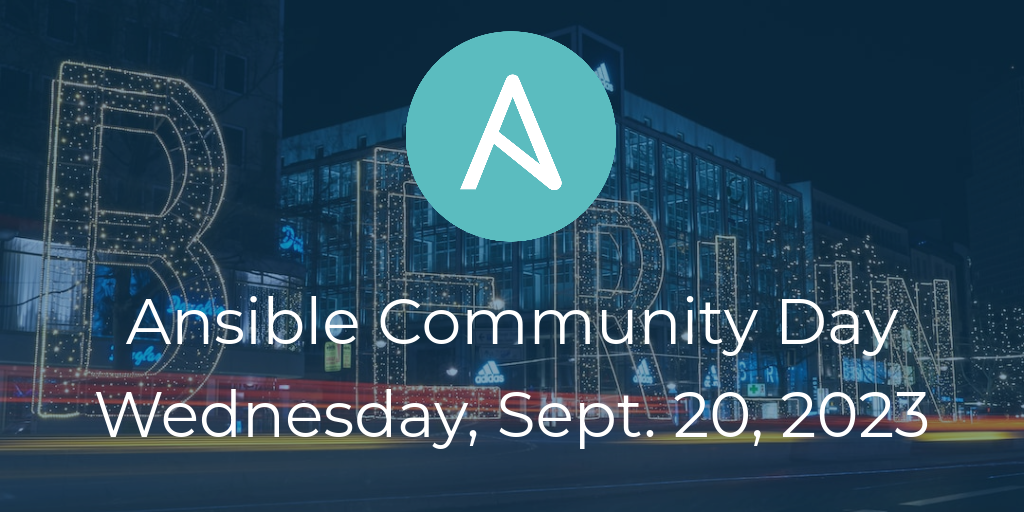 Ansible community day logo